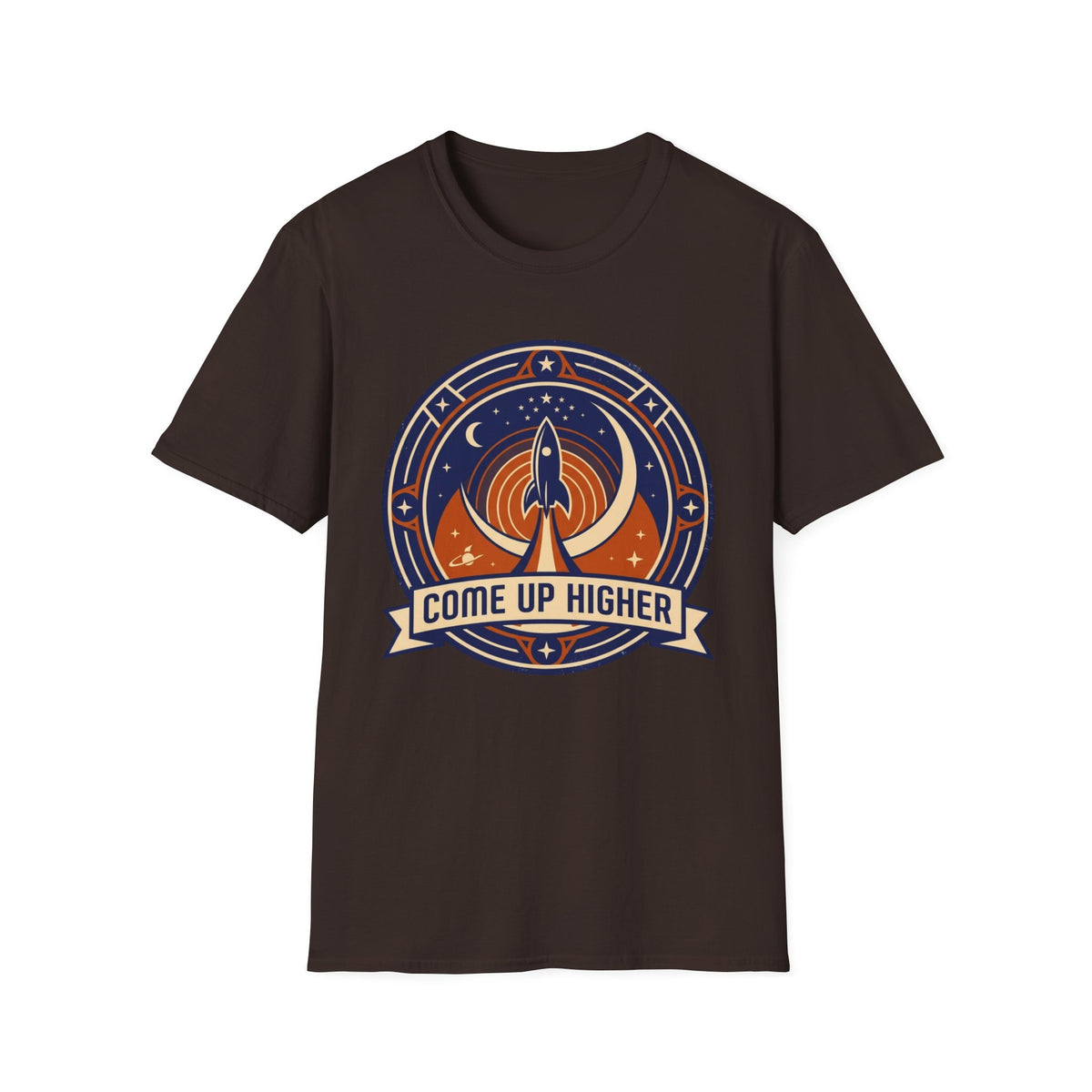 Come Up Higher - Rocket and Moon T-shirt