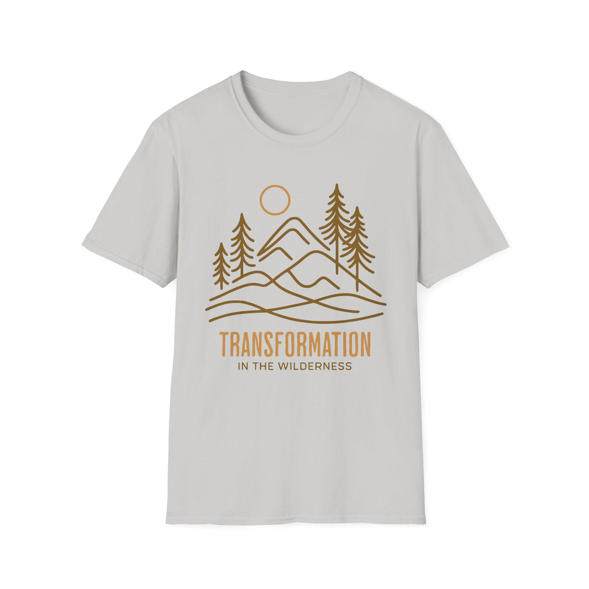 Transformation In The Wilderness T-shirt - line art