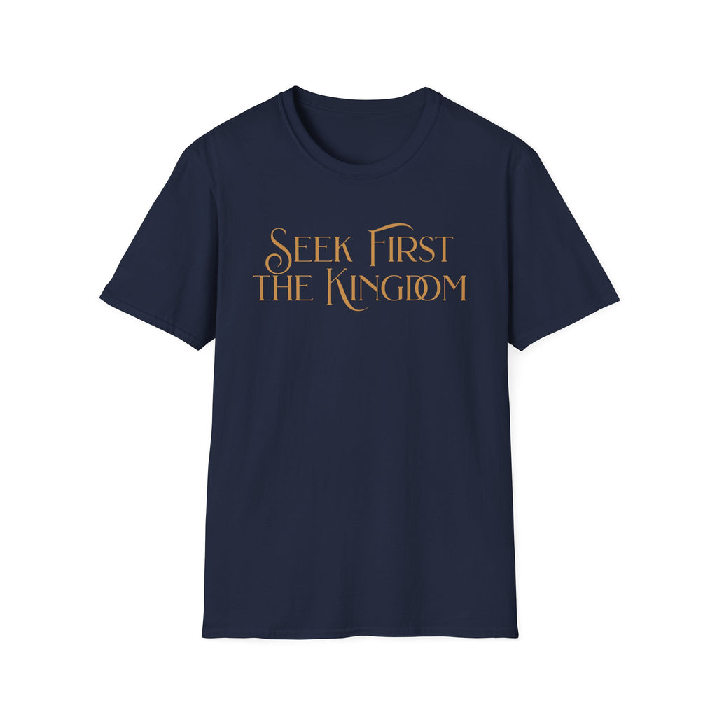 Seek First The Kingdome T-shirt - gold