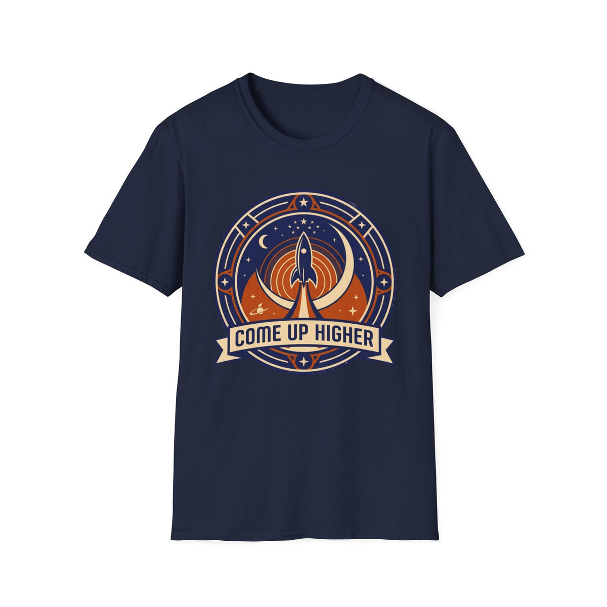 Come Up Higher - Rocket and Moon T-shirt