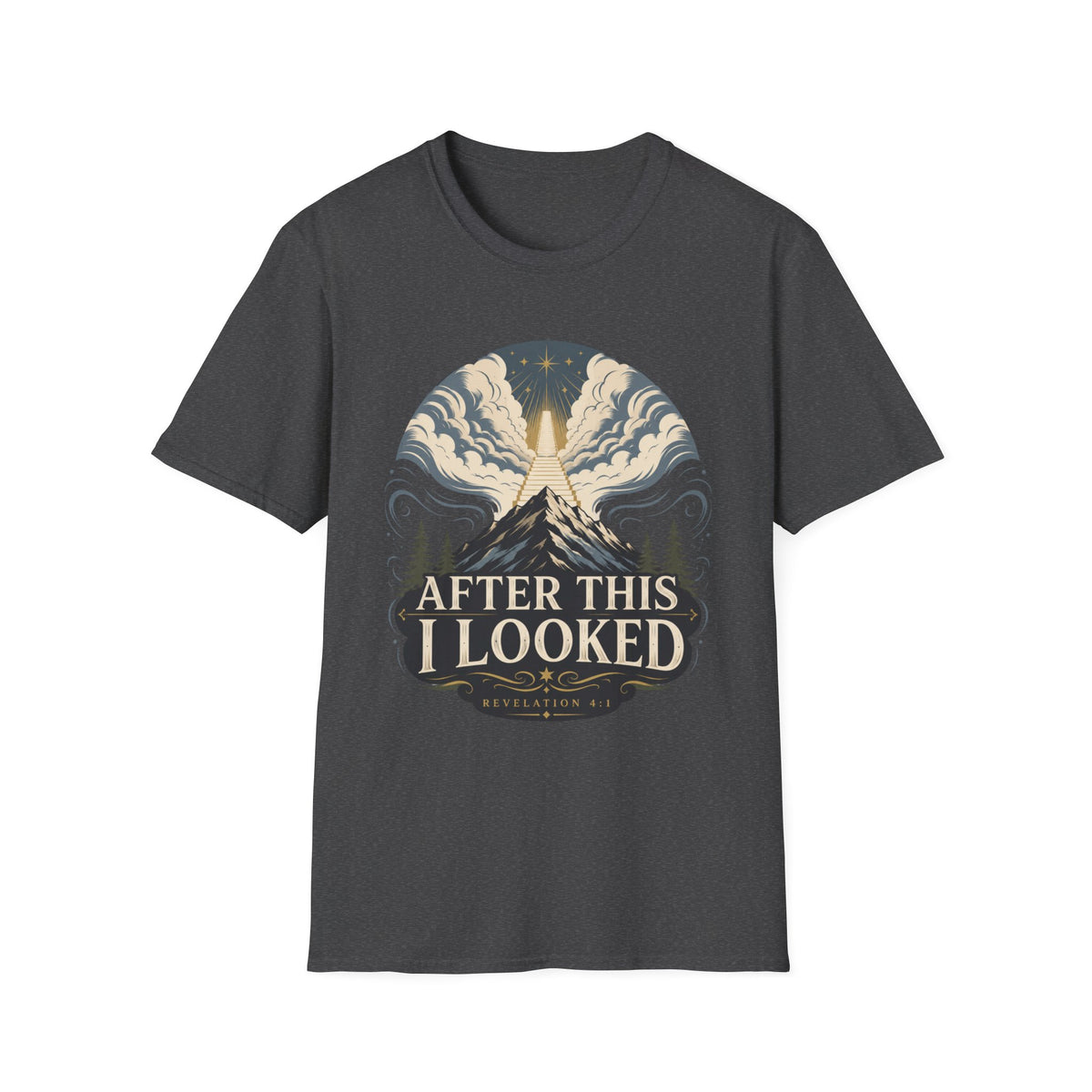 After This I Looked - Mountain & Light Retro T-shirt