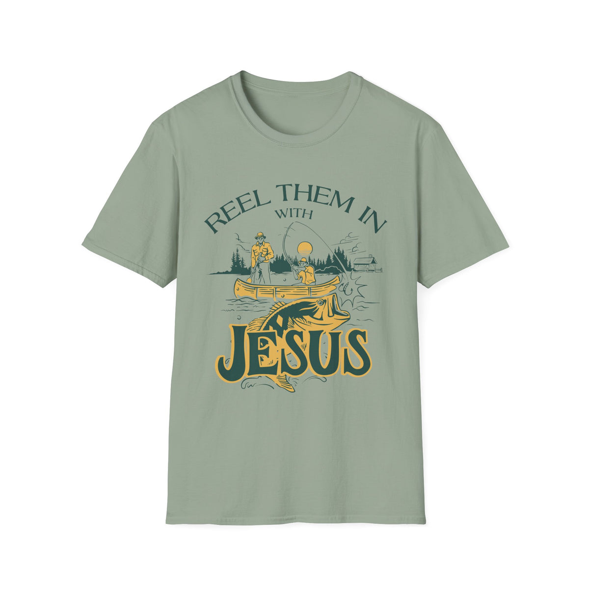 Reel Them In With Jesus T-shirt