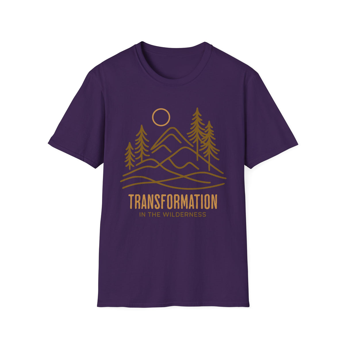 Transformation In The Wilderness T-shirt - line art