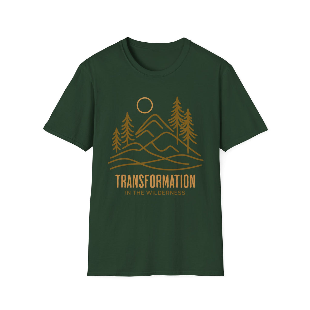 Transformation In The Wilderness T-shirt - line art