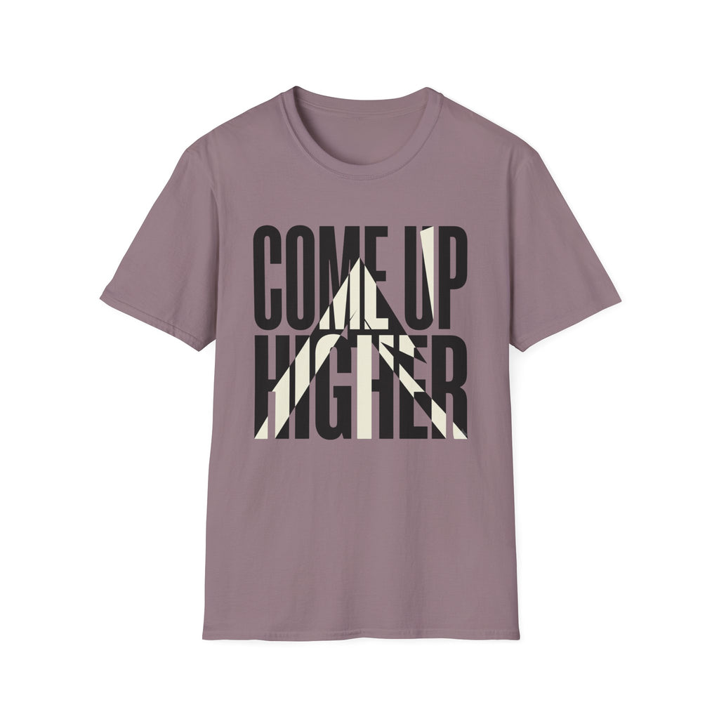 Come Up Higher - black and white T-shirt