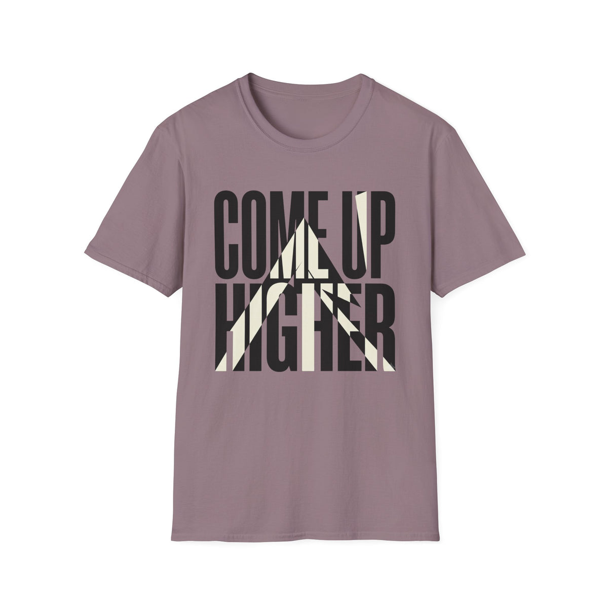 Come Up Higher - black and white T-shirt