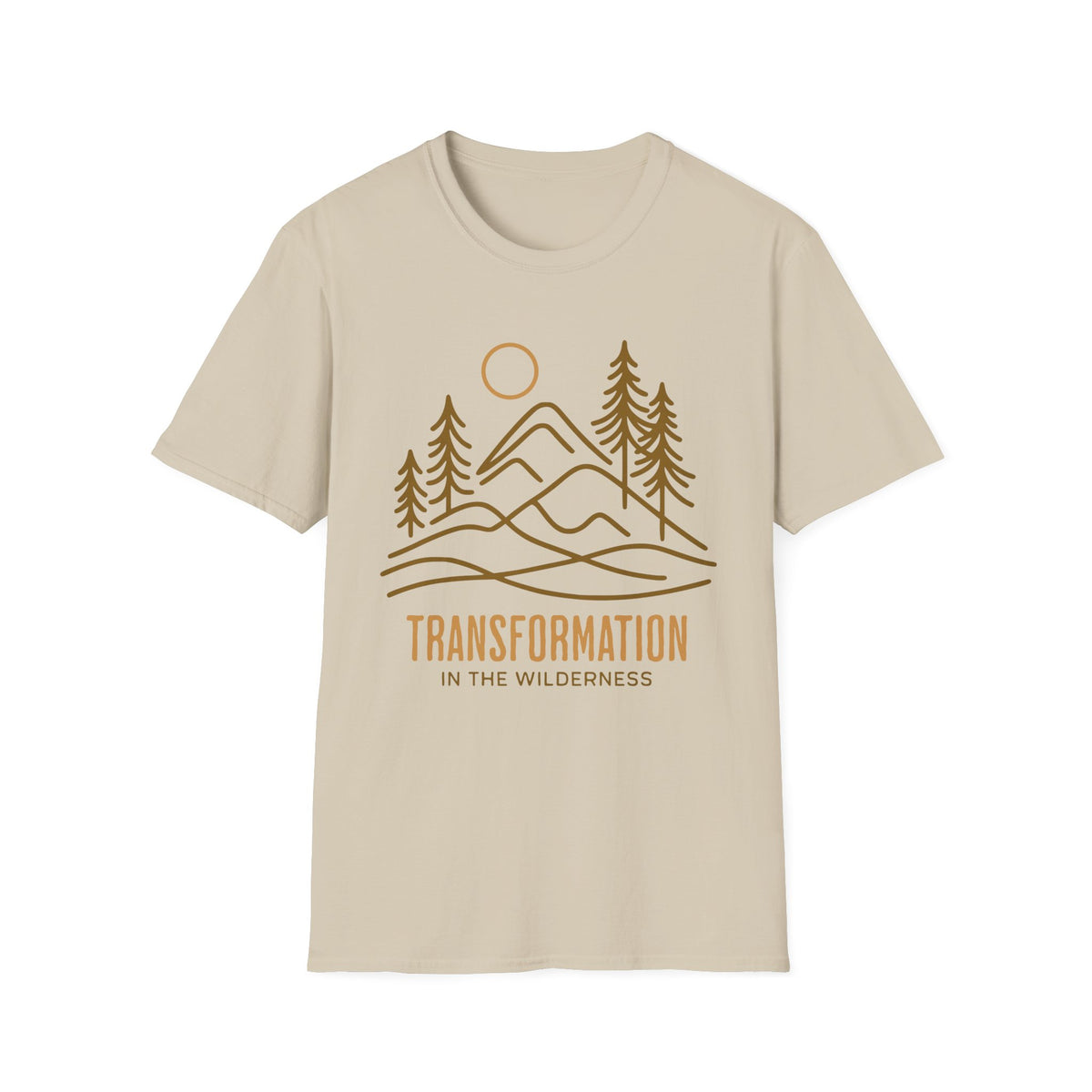 Transformation In The Wilderness T-shirt - line art