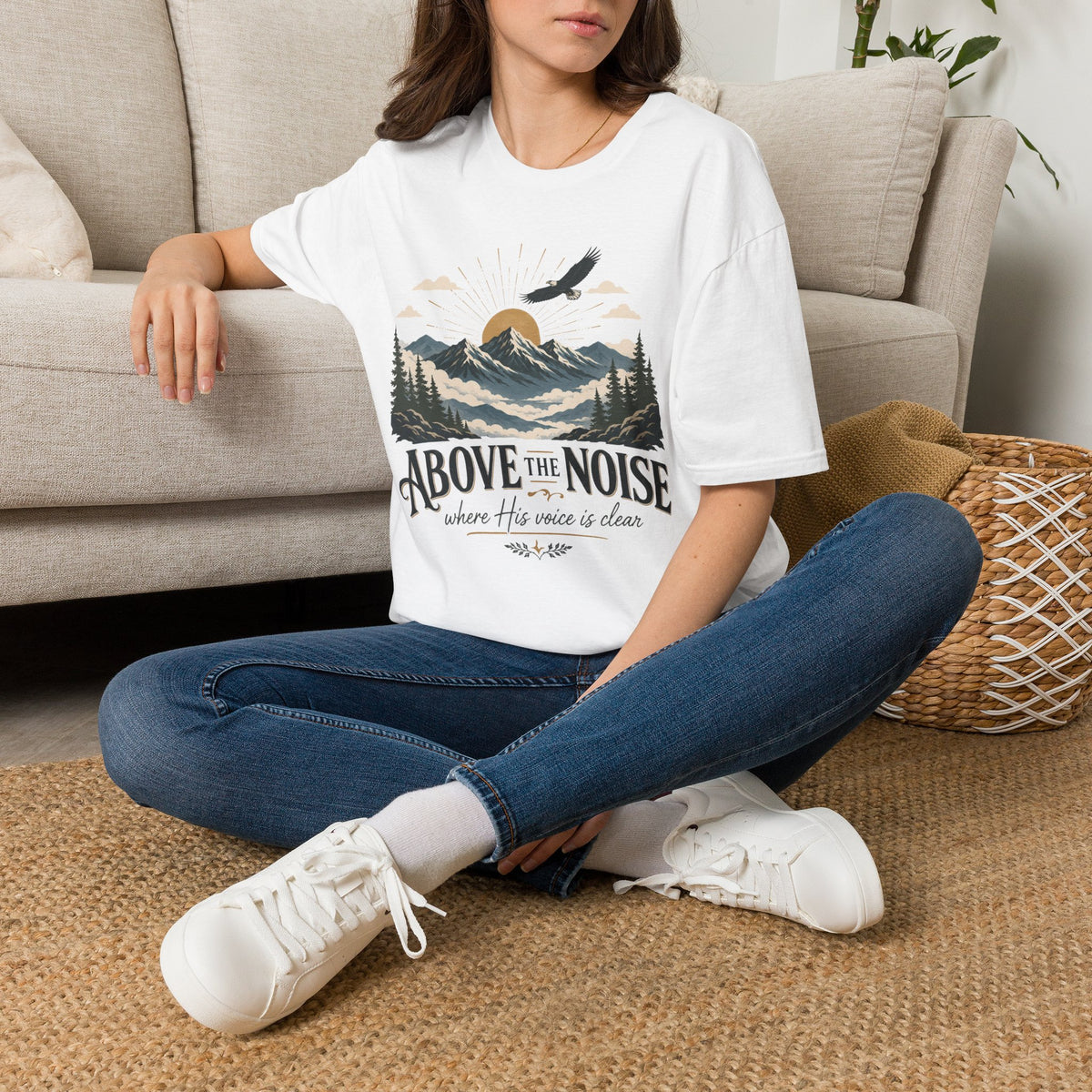 Above the Noise Mountain Eagle T-shirt