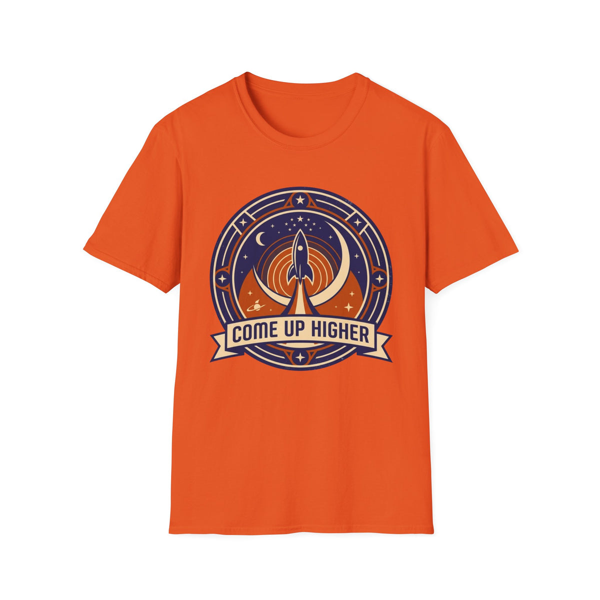 Come Up Higher - Rocket and Moon T-shirt