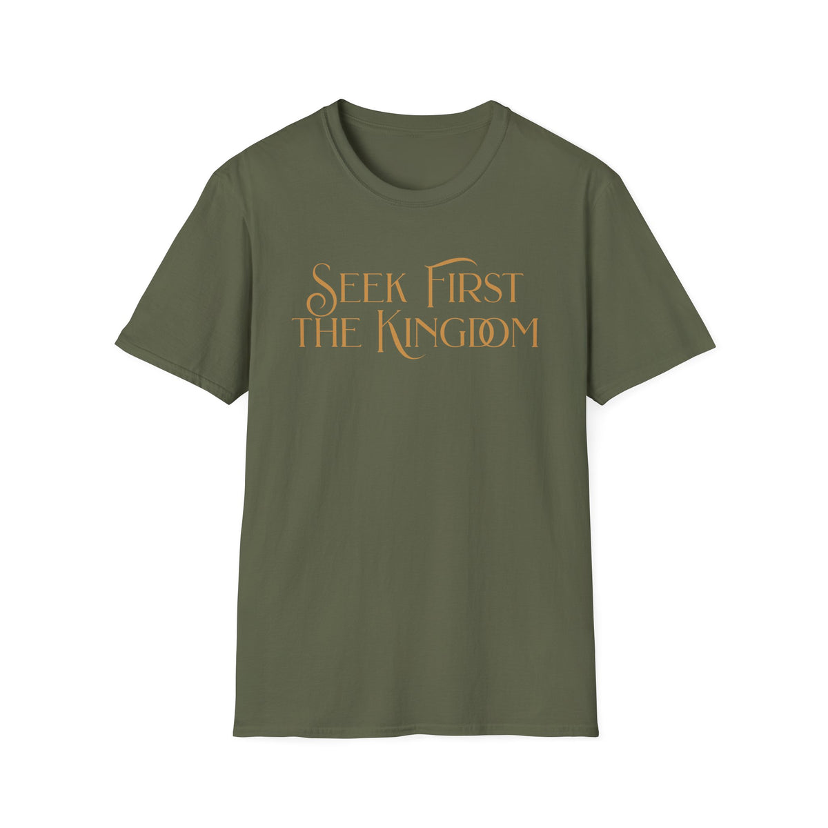 Seek First The Kingdome T-shirt - gold