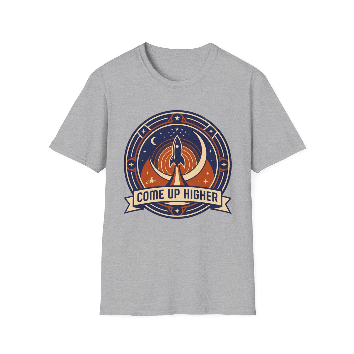 Come Up Higher - Rocket and Moon T-shirt
