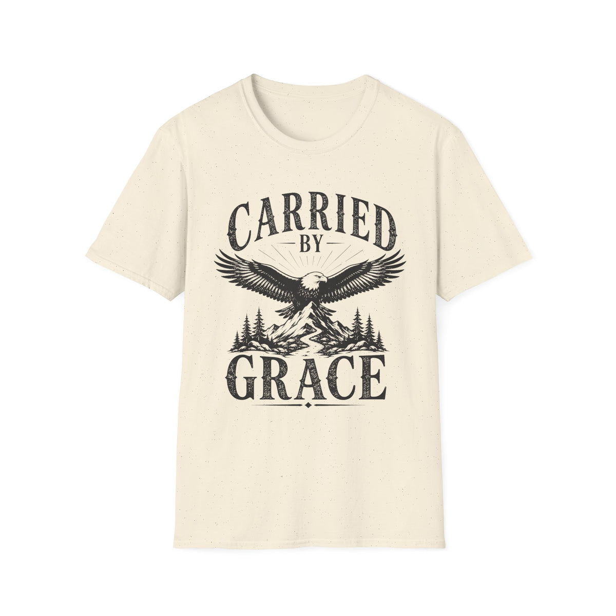 Carried By Grace T-Shirt — Inspirational Eagle Graphic Christian Tee
