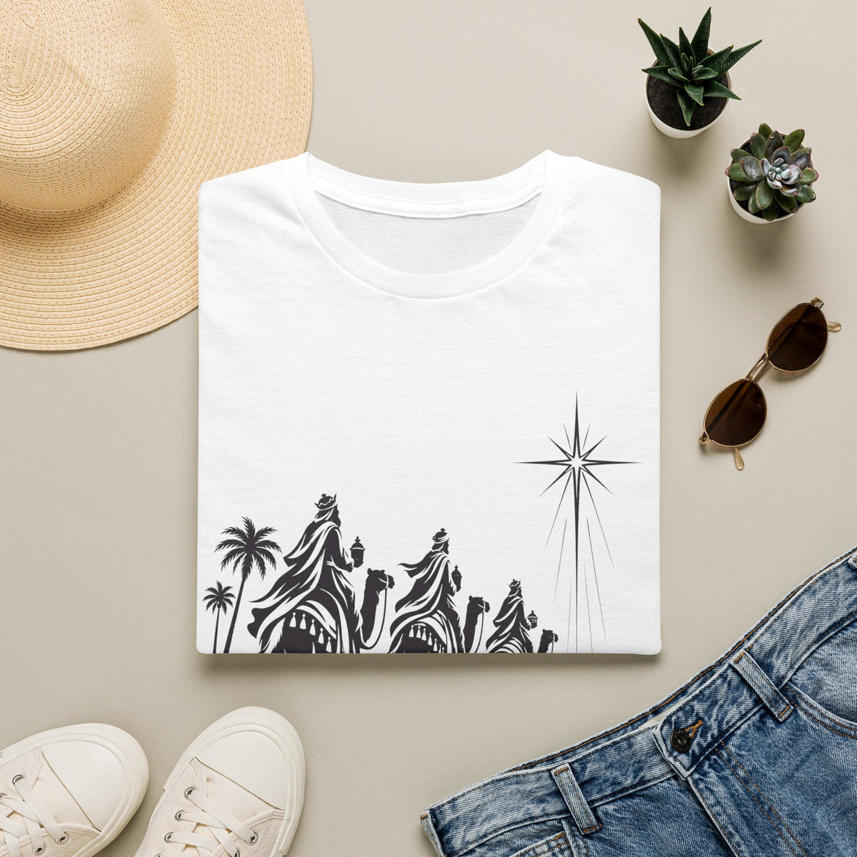 3 Kings T-shirt - abstract black