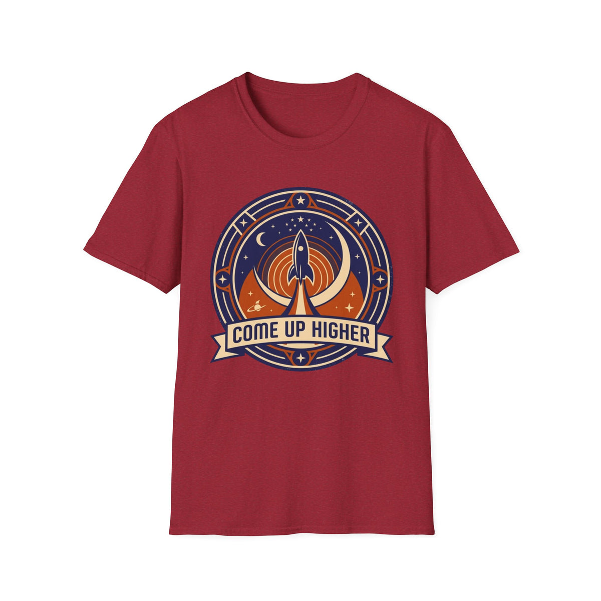 Come Up Higher - Rocket and Moon T-shirt