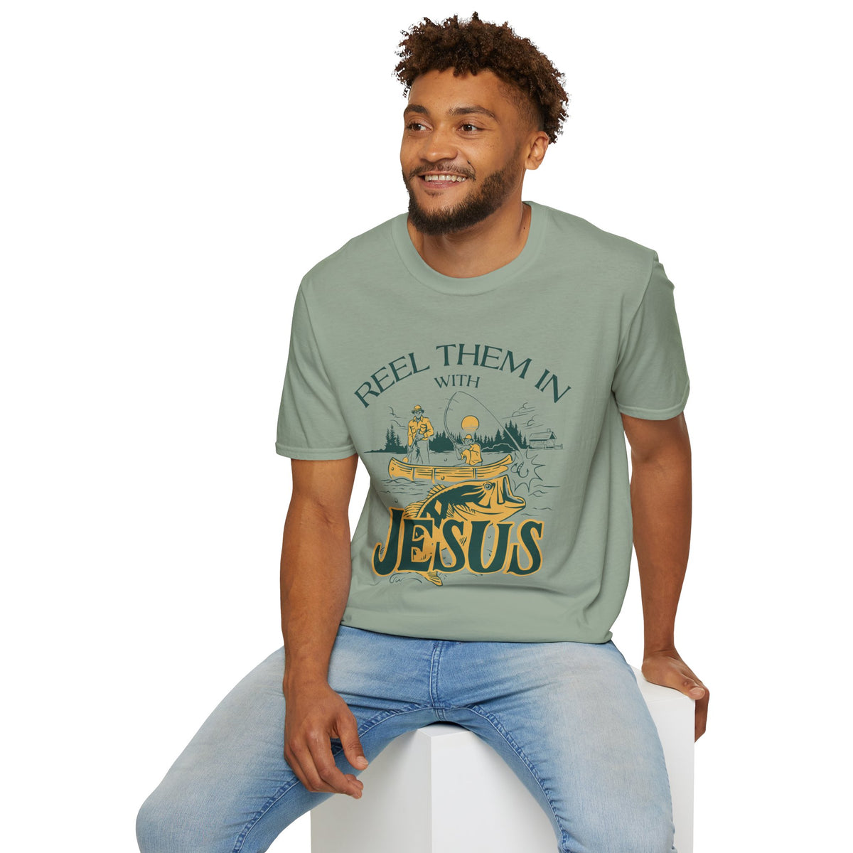 Reel Them In With Jesus T-shirt