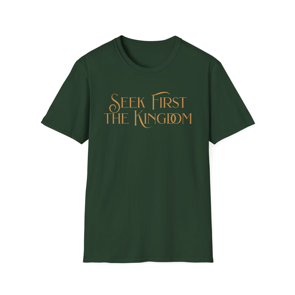 Seek First The Kingdome T-shirt - gold