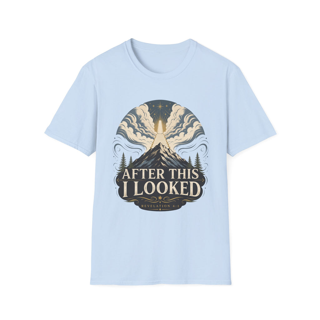 After This I Looked - Mountain & Light Retro T-shirt