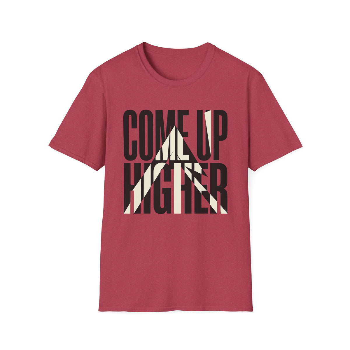 Come Up Higher - black and white T-shirt