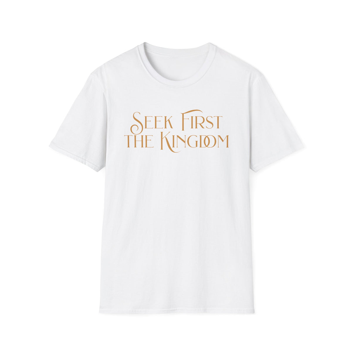 Seek First The Kingdome T-shirt - gold