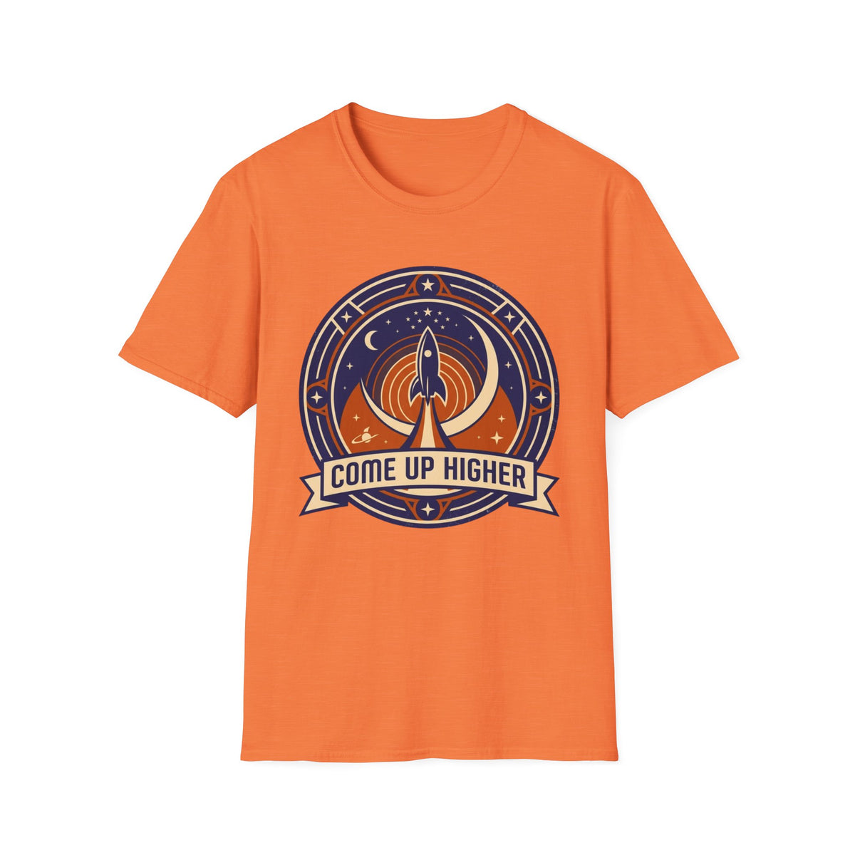 Come Up Higher - Rocket and Moon T-shirt