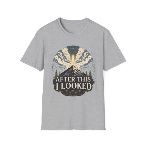 After This I Looked - Mountain & Light Retro T-shirt