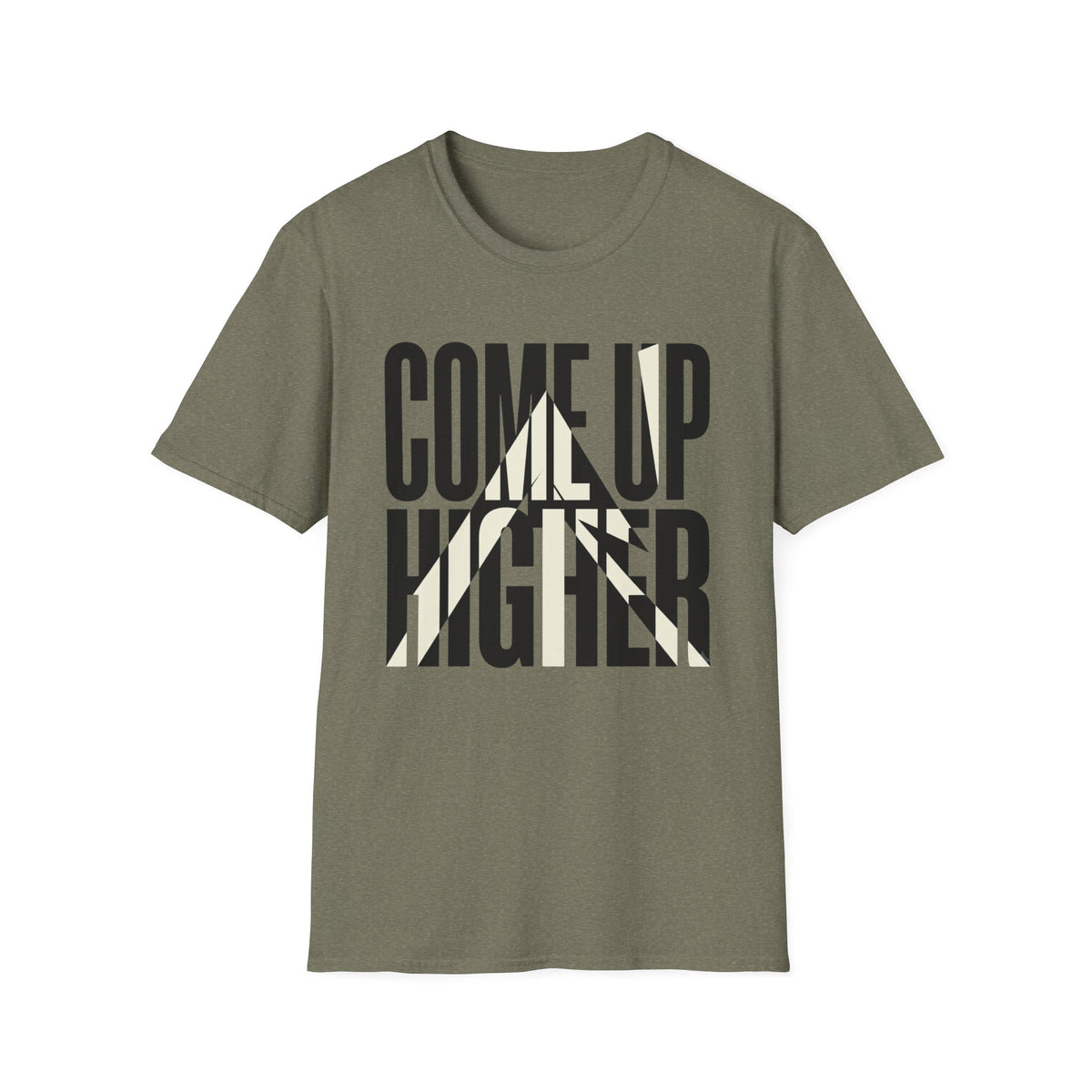 Come Up Higher - black and white T-shirt