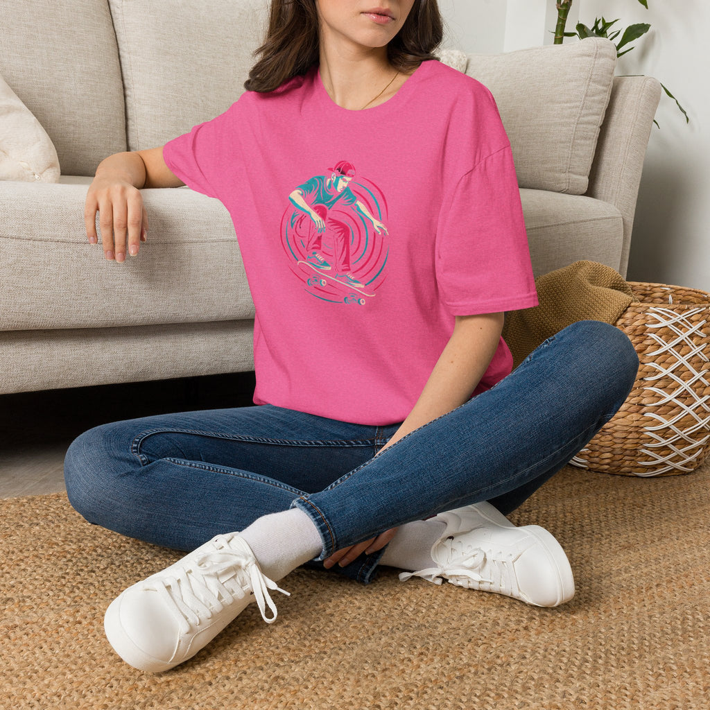Skateboarder performing trick T-Shirt