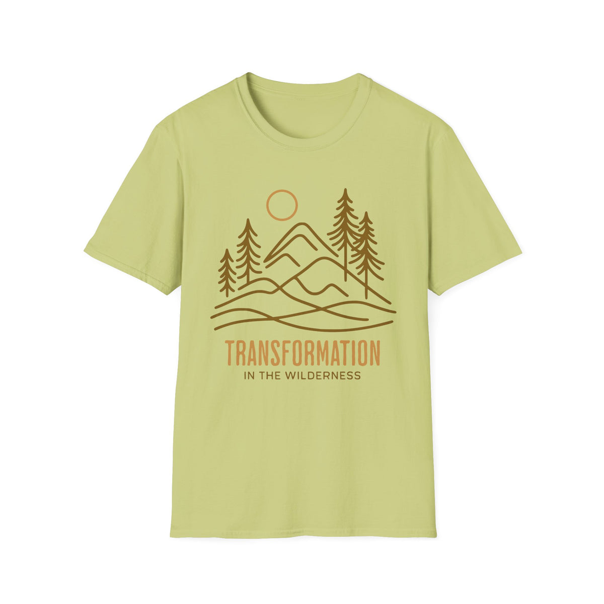 Transformation In The Wilderness T-shirt - line art