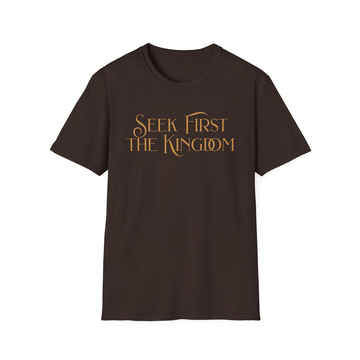 Seek First The Kingdome T-shirt - gold