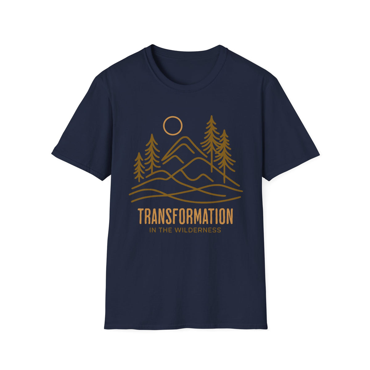 Transformation In The Wilderness T-shirt - line art