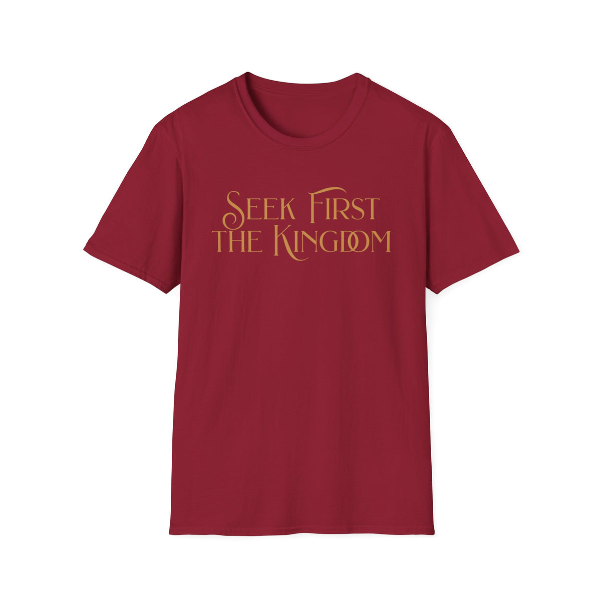 Seek First The Kingdome T-shirt - gold