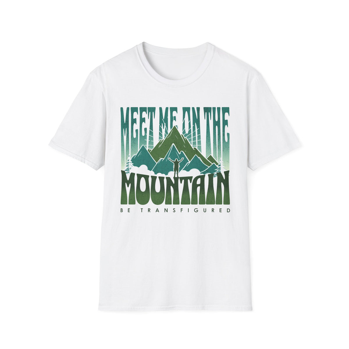 Meet Me On The Mountain T-shirt -blue green