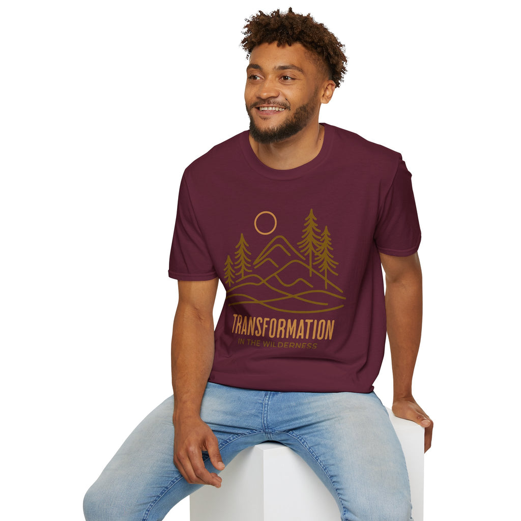 Transformation In The Wilderness T-shirt - line art