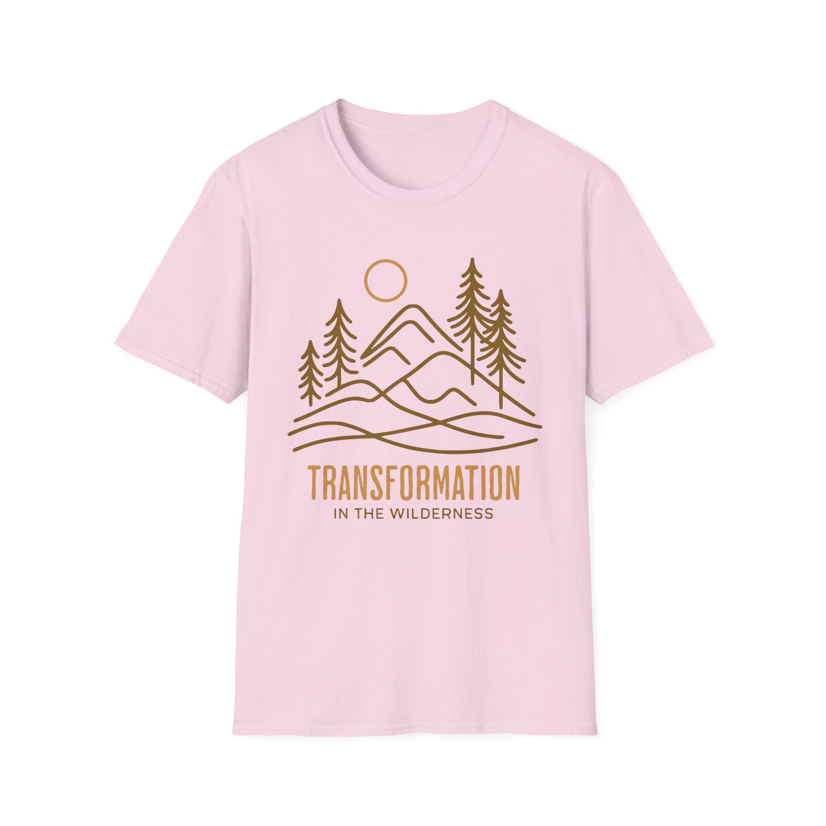 Transformation In The Wilderness T-shirt - line art