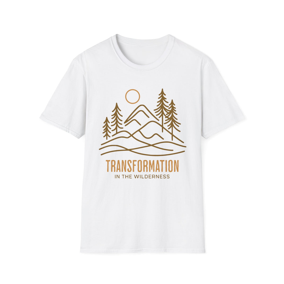 Transformation In The Wilderness T-shirt - line art