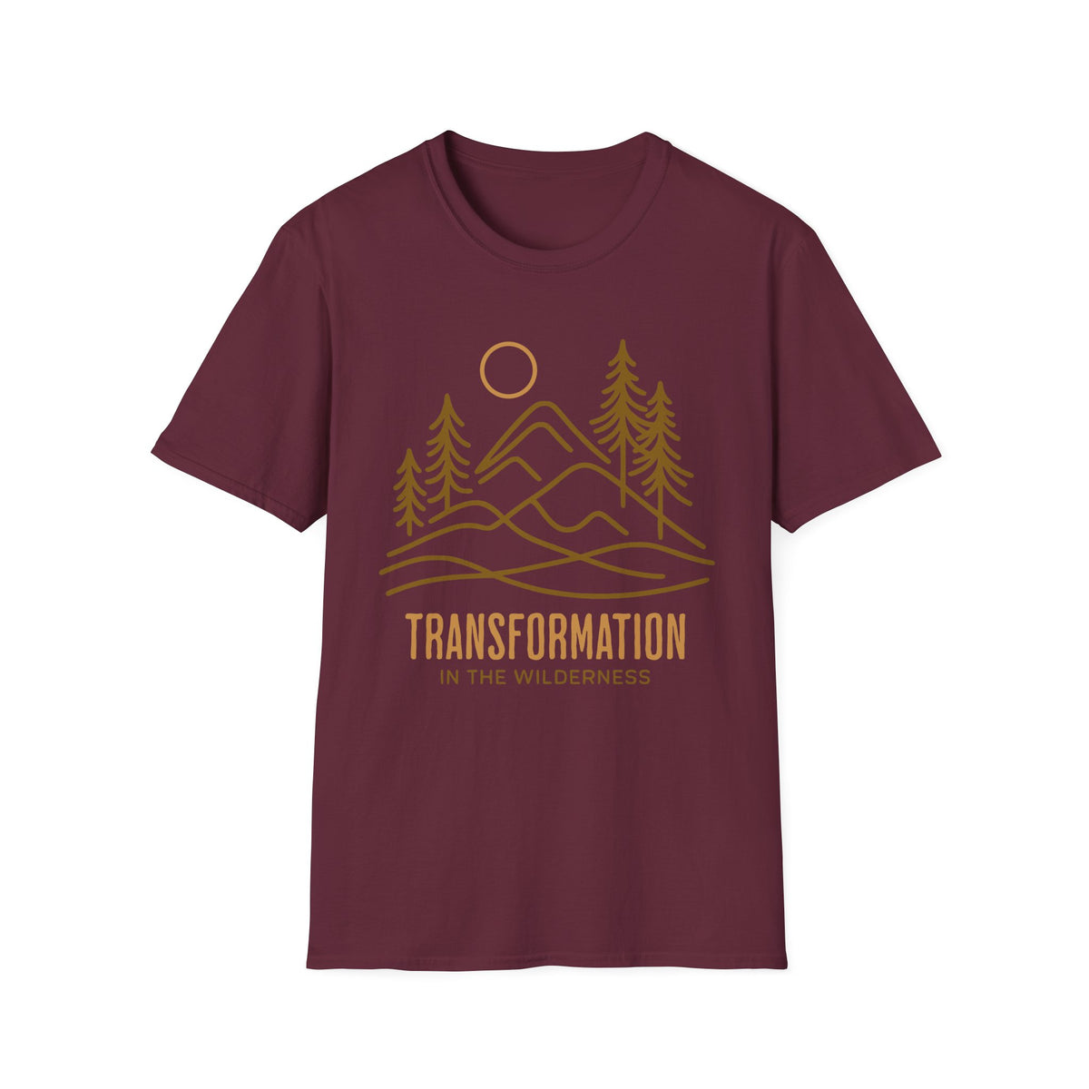Transformation In The Wilderness T-shirt - line art