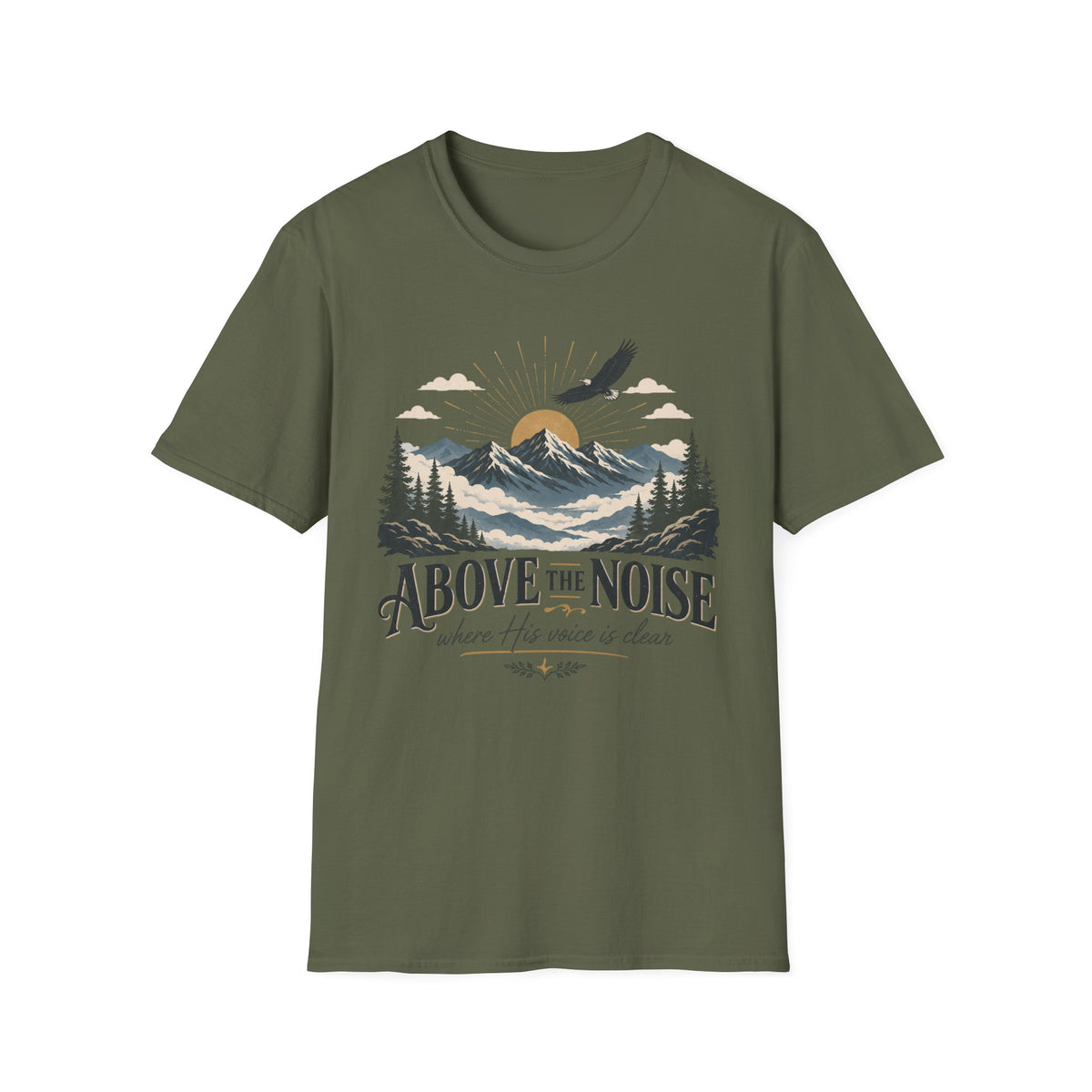 Above the Noise Mountain Eagle T-shirt