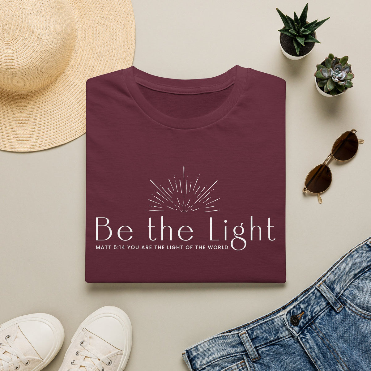 Be The Light T-shirt - white