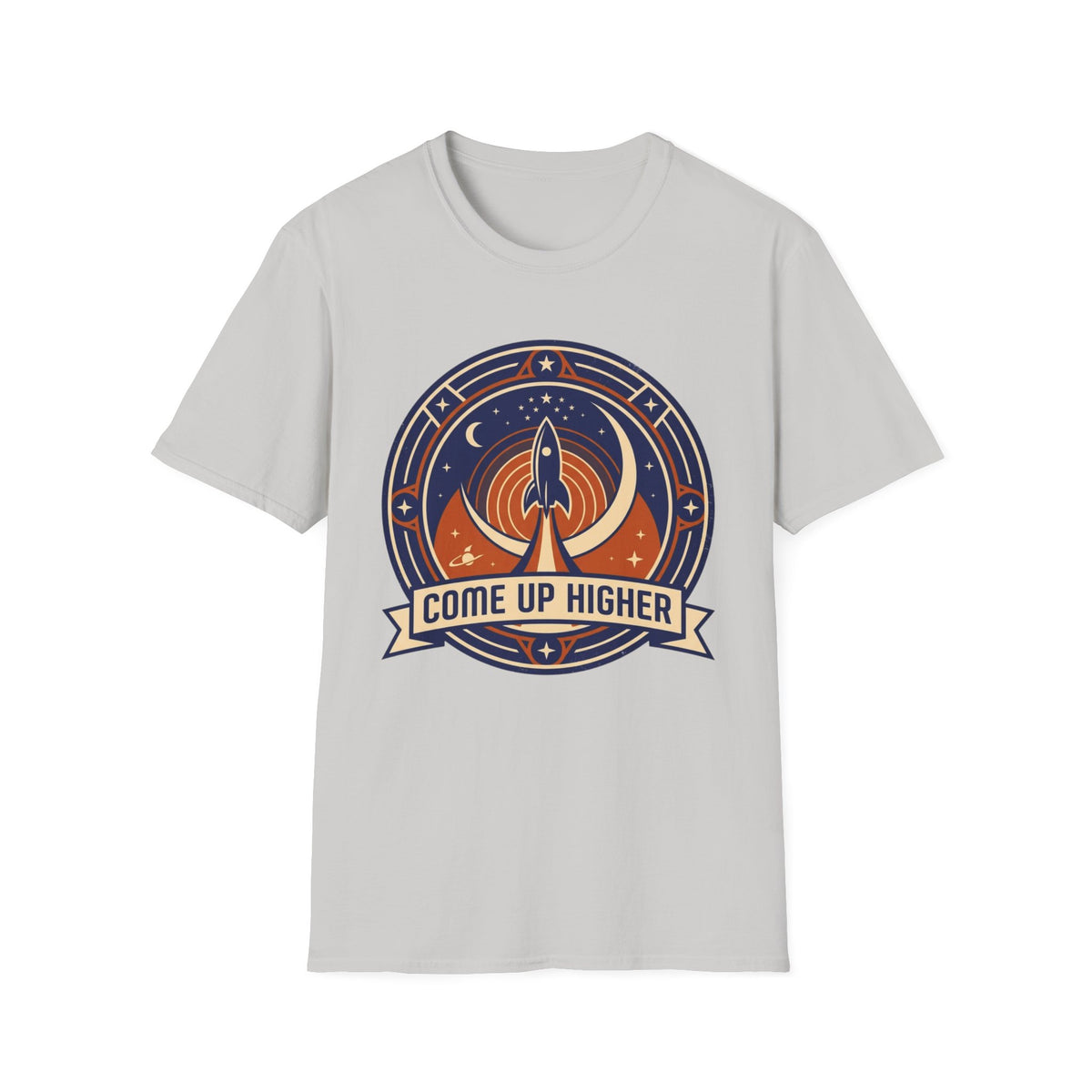 Come Up Higher - Rocket and Moon T-shirt