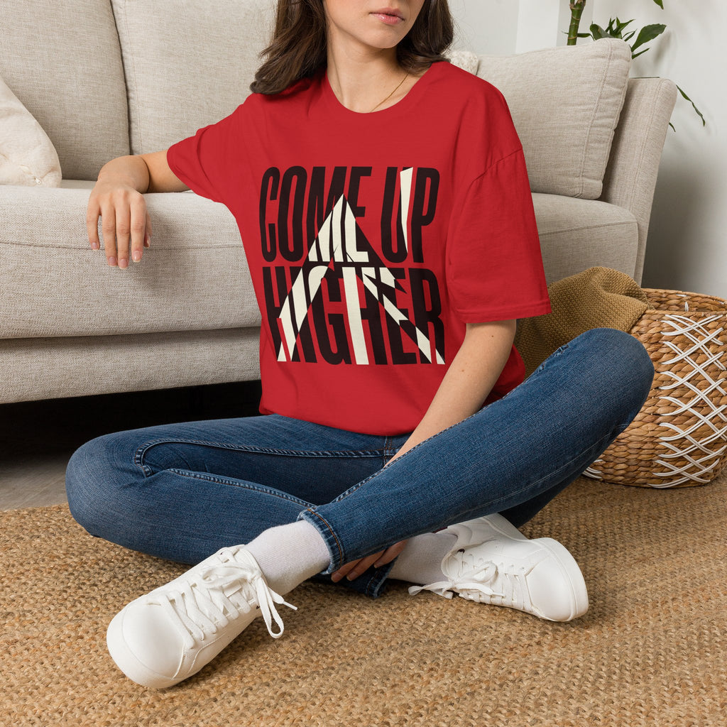 Come Up Higher - black and white T-shirt