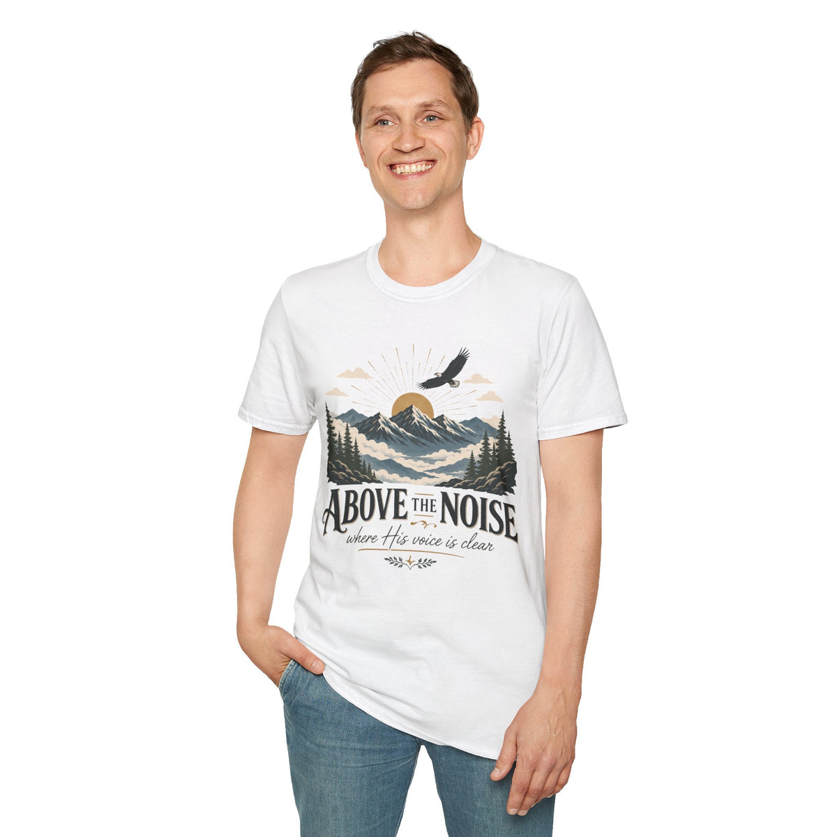 Above the Noise Mountain Eagle T-shirt