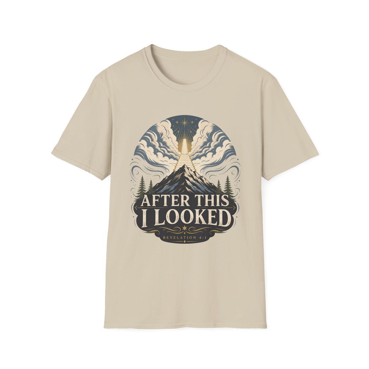 After This I Looked - Mountain & Light Retro T-shirt