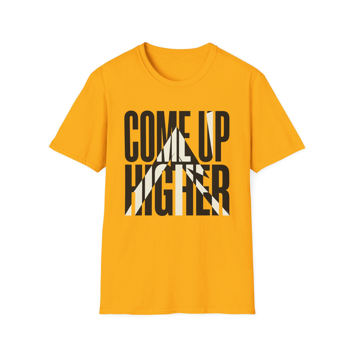 Come Up Higher - black and white T-shirt