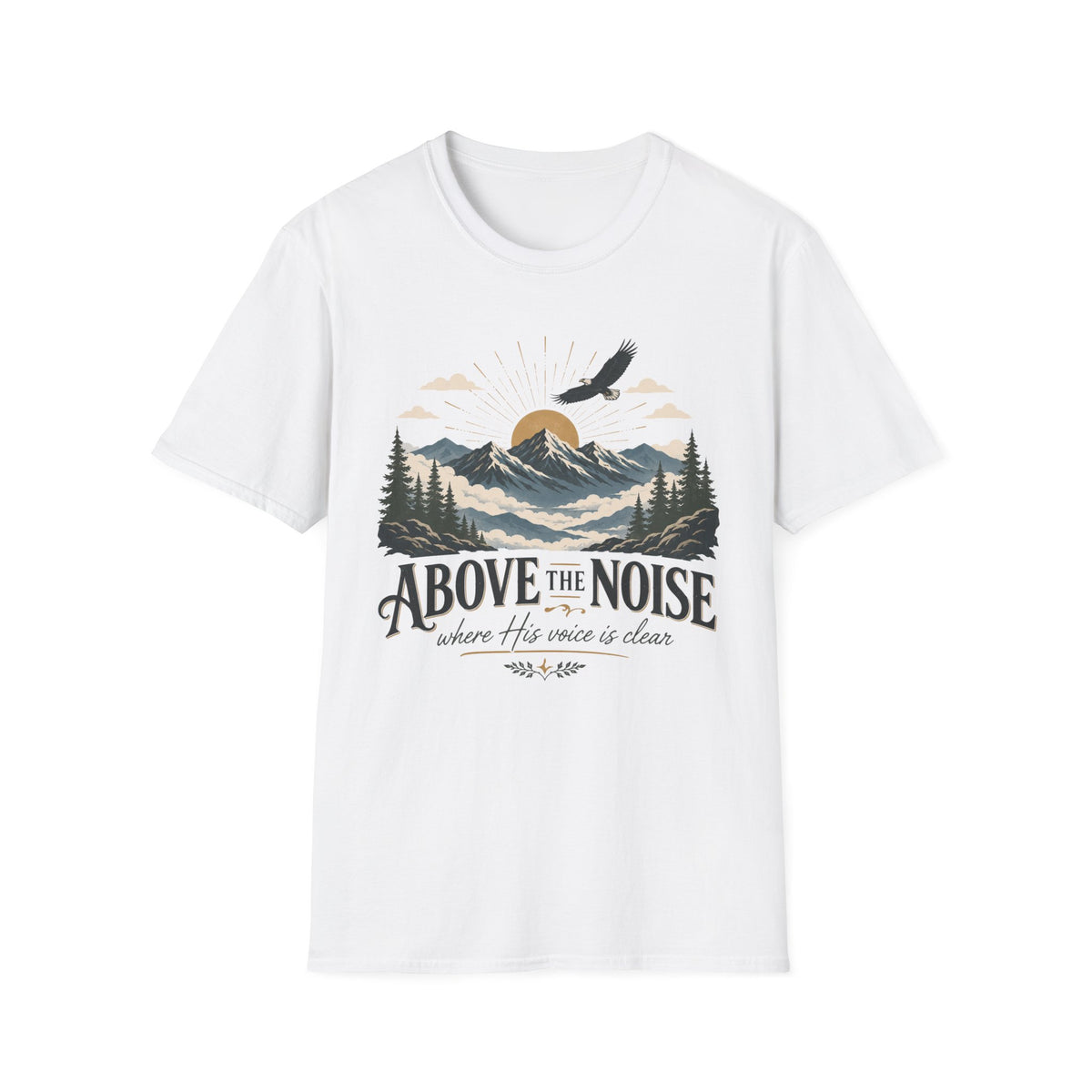Above the Noise Mountain Eagle T-shirt