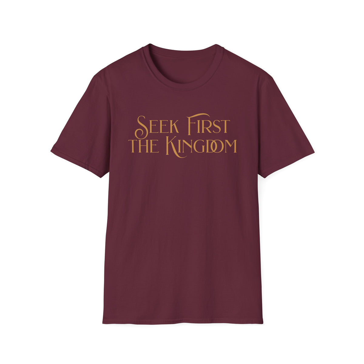 Seek First The Kingdome T-shirt - gold