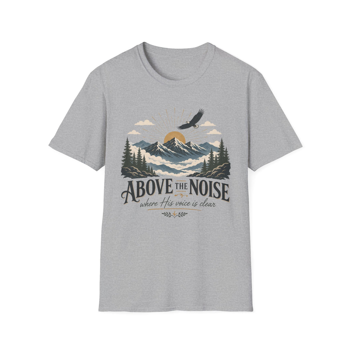 Above the Noise Mountain Eagle T-shirt