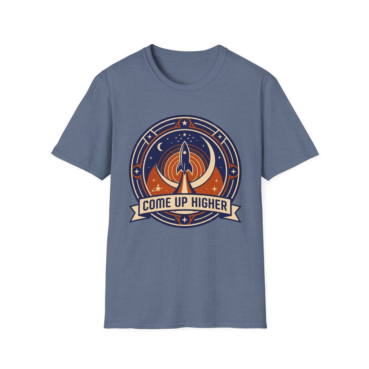 Come Up Higher - Rocket and Moon T-shirt