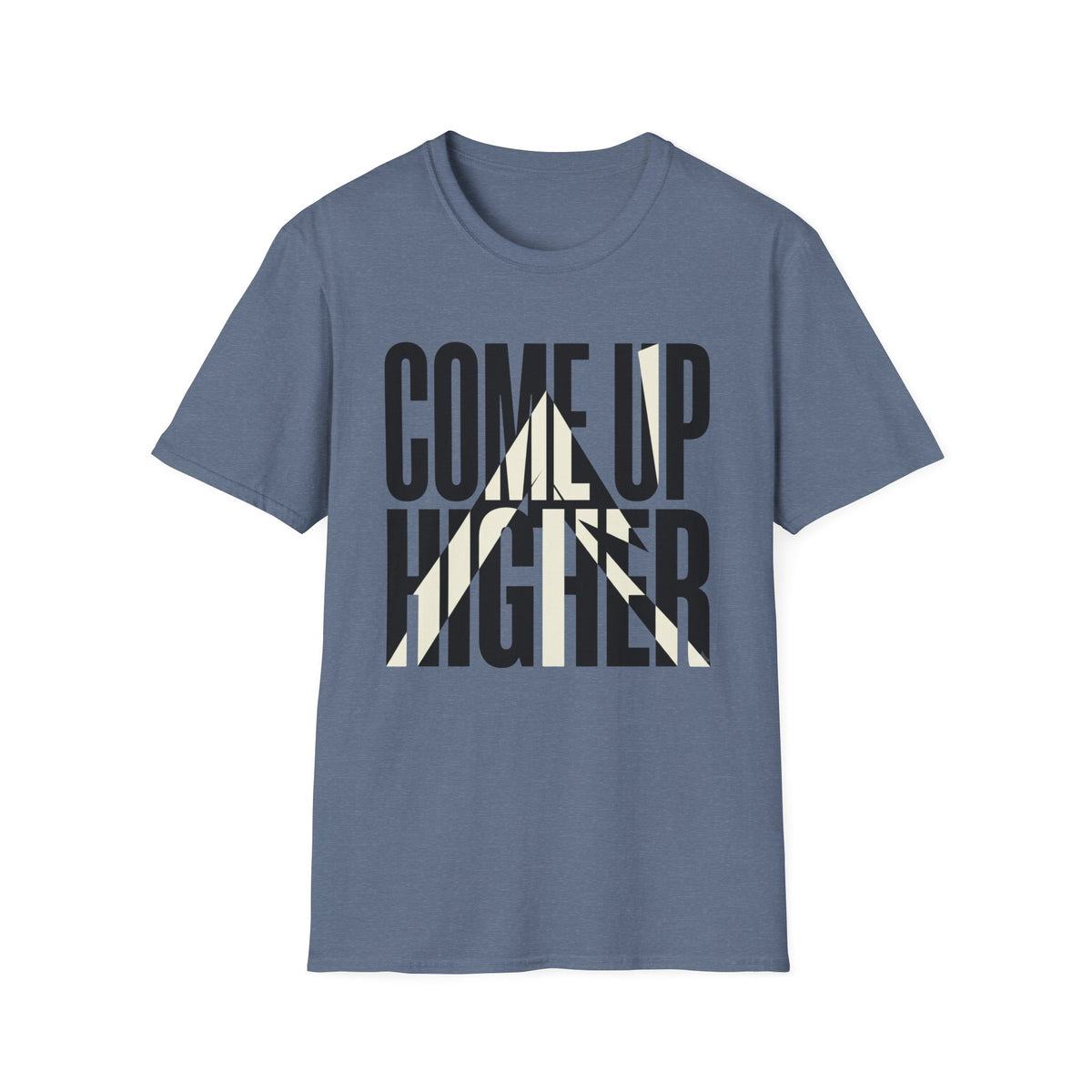 Come Up Higher - black and white T-shirt