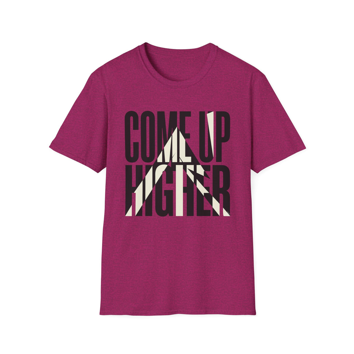 Come Up Higher - black and white T-shirt